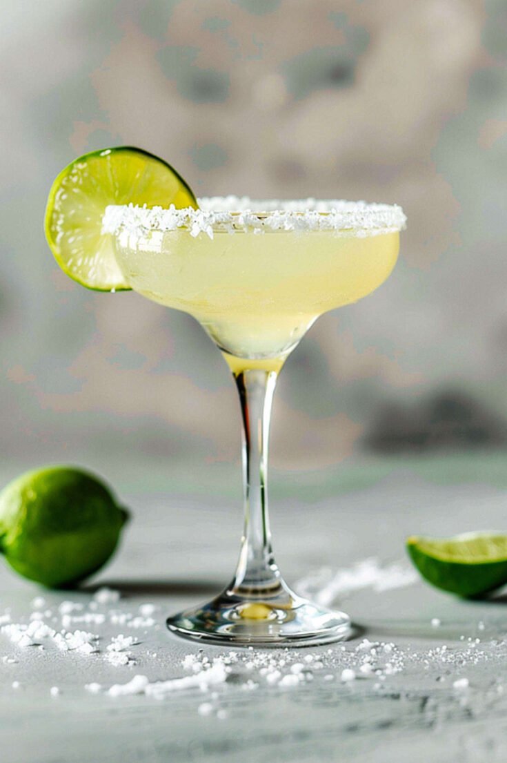 Salt-rimmed margarita, the free drink included in this offer
