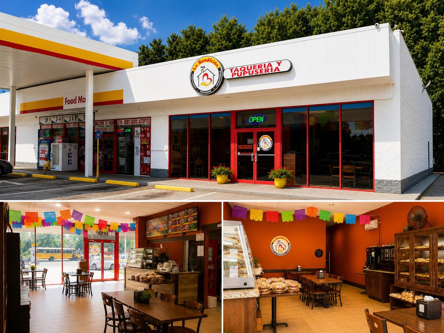 Inside La Bendición Bakery y Taquería